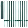 Wire mesh fence with green 25x1 m steel posts by , fence panels - Ref: Foro24-144605, Price: 99,78 €, Discount: %