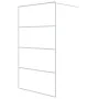 Duschwand aus transparentem weißem ESG-Glas 115x195 cm von , Duschwände und Duschwände - Ref: Foro24-152143, Preis: 170,09 €,...