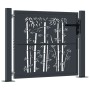Puerta de jardín acero gris antracita diseño bambú 105x105 cm de , Puertas de jardín - Ref: Foro24-153179, Precio: 203,73 €, ...