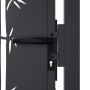 Puerta de jardín acero gris antracita diseño bambú 105x105 cm de , Puertas de jardín - Ref: Foro24-153179, Precio: 203,73 €, ...
