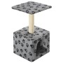 Rascador para gatos con poste de sisal 55 cm huellas beige de , Mobiliario para gatos - Ref: Foro24-170538, Precio: 25,57 €, ...