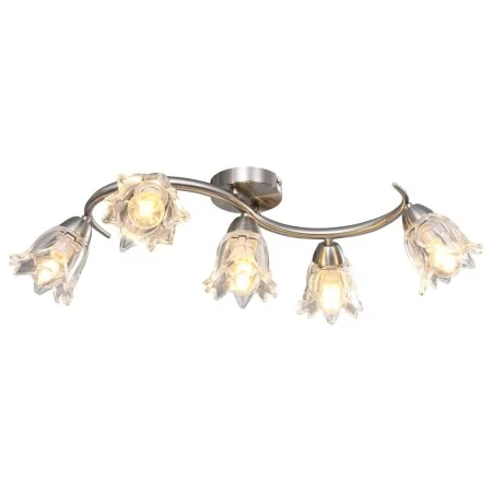 Ceiling lamp with tulip-shaped glass shades, 5 E14 light bulbs. by , ceiling lights - Ref: Foro24-289233, Price: 61,88 €, Dis...