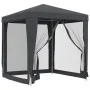 Carpa para fiestas 4 paredes de malla HDPE gris antracita 2x2 m de , Carpas y cenadores - Ref: Foro24-319219, Precio: 74,77 €...