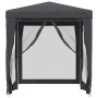 Carpa para fiestas 4 paredes de malla HDPE gris antracita 2x2 m de , Carpas y cenadores - Ref: Foro24-319219, Precio: 79,07 €...