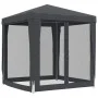 Carpa para fiestas 4 paredes de malla HDPE gris antracita 2x2 m de , Carpas y cenadores - Ref: Foro24-319219, Precio: 74,77 €...