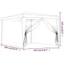 Carpa para fiestas con 4 paredes de malla HDPE verde 3x4 m de , Carpas y cenadores - Ref: Foro24-319233, Precio: 98,87 €, Des...