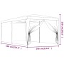 Carpa para fiestas con 6 paredes de malla HDPE verde 3x6 m de , Carpas y cenadores - Ref: Foro24-319238, Precio: 136,39 €, De...