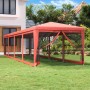 Carpa para fiestas con 10 paredes de malla HDPE rojo 3x12 m de , Carpas y cenadores - Ref: Foro24-319250, Precio: 194,41 €, D...