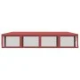 Carpa para fiestas con 10 paredes de malla HDPE rojo 3x12 m de , Carpas y cenadores - Ref: Foro24-319250, Precio: 190,97 €, D...