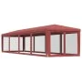 Carpa para fiestas con 10 paredes de malla HDPE rojo 3x12 m de , Carpas y cenadores - Ref: Foro24-319250, Precio: 190,97 €, D...