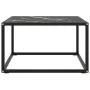 Mesa de centro negra con vidrio de mármol negro 60x60x35 cm de , Mesas de centro - Ref: Foro24-322874, Precio: 65,93 €, Descu...