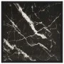 Mesa de centro negra con vidrio de mármol negro 60x60x35 cm de , Mesas de centro - Ref: Foro24-322874, Precio: 65,93 €, Descu...