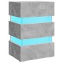 Mesita de noche LED madera ingeniería gris hormigón 45x35x67 cm de , Mesitas de noche - Ref: Foro24-326844, Precio: 122,95 €,...