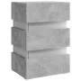 Mesita de noche LED madera ingeniería gris hormigón 45x35x67 cm de , Mesitas de noche - Ref: Foro24-326844, Precio: 120,98 €,...