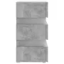 Mesita de noche LED madera ingeniería gris hormigón 45x35x67 cm de , Mesitas de noche - Ref: Foro24-326844, Precio: 120,98 €,...