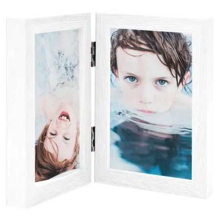 Marco de foto collage plegable blanco 2x(21x29,7 cm) de , Marcos para fotos - Ref: Foro24-332764, Precio: 19,05 €, Descuento: %