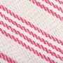 Manta a rayas de algodón rosa y blanco 125x150 cm de , Mantas - Ref: Foro24-245324, Precio: 16,03 €, Descuento: %