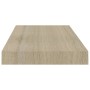 Estantes flotantes de pared 4 uds negro MDF 50x23x3,8 cm de vidaXL, Estantes y estanterías - Ref: Foro24-323873, Precio: 57,0...