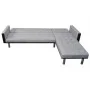 Schlafsofa in L-Form, schwarz und grauer Stoff. von , Sofas - Ref: Foro24-244334, Preis: 450,73 €, Rabatt: %