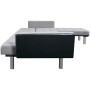 Sofá cama en forma de L tela negro y gris de , Sofás - Ref: Foro24-244334, Precio: 458,49 €, Descuento: %