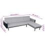 Sofá cama en forma de L tela negro y gris de , Sofás - Ref: Foro24-244334, Precio: 458,49 €, Descuento: %