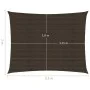 Toldo de vela HDPE marrón160 g/m² 2x3,5 m de , Sombrillas - Ref: Foro24-311778, Precio: 24,01 €, Descuento: %