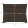 Toldo de vela HDPE marrón160 g/m² 2x3,5 m de , Sombrillas - Ref: Foro24-311778, Precio: 24,49 €, Descuento: %