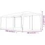 Carpa para fiestas 8 paredes de malla HDPE gris antracita 3x9 m de , Carpas y cenadores - Ref: Foro24-319244, Precio: 154,17 ...