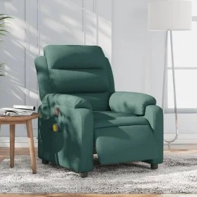 Sillón reclinable de masaje eléctrico tela verde oscuro de , Sillones - Ref: Foro24-3204974, Precio: 302,68 €, Descuento: %
