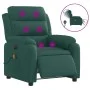 Sillón reclinable de masaje eléctrico tela verde oscuro de , Sillones - Ref: Foro24-3204974, Precio: 302,68 €, Descuento: %
