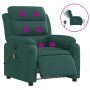 Sillón reclinable de masaje eléctrico tela verde oscuro de , Sillones - Ref: Foro24-3204974, Precio: 281,26 €, Descuento: %