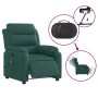 Sillón reclinable de masaje eléctrico tela verde oscuro de , Sillones - Ref: Foro24-3204974, Precio: 281,26 €, Descuento: %