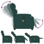 Sillón reclinable de masaje eléctrico tela verde oscuro de , Sillones - Ref: Foro24-3204974, Precio: 281,26 €, Descuento: %