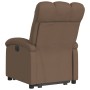 Sillón eléctrico reclinable elevable de tela marrón de , Sillones - Ref: Foro24-3204120, Precio: 299,93 €, Descuento: %