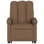 Sillón eléctrico reclinable elevable de tela marrón de , Sillones - Ref: Foro24-3204120, Precio: 326,37 €, Descuento: %