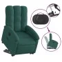 Sillón eléctrico reclinable elevable de tela verde oscuro de , Sillones - Ref: Foro24-3204122, Precio: 325,67 €, Descuento: %