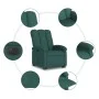 Sillón eléctrico reclinable elevable de tela verde oscuro de , Sillones - Ref: Foro24-3204122, Precio: 325,67 €, Descuento: %