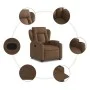 Sillón reclinable elevable de tela marrón de , Sillones - Ref: Foro24-3204486, Precio: 282,28 €, Descuento: %