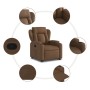Sillón reclinable elevable de tela marrón de , Sillones - Ref: Foro24-3204486, Precio: 275,00 €, Descuento: %