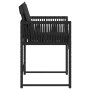 Sillas de jardín con cojines 4 unidades ratán sintético negro de , Sillas de jardín - Ref: Foro24-365018, Precio: 161,23 €, D...