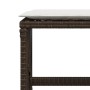 Taburetes de jardín con cojines 4 uds ratán sintético marrón de , Otomanas de exterior - Ref: Foro24-365058, Precio: 100,36 €...