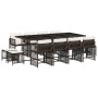 Set muebles de jardín 13 pzas y cojines ratán sintético marrón de , Conjuntos de jardín - Ref: Foro24-3211701, Precio: 731,80...