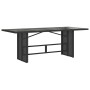 Set de comedor de jardín 7 pzas y cojines ratán sintético negro de , Conjuntos de jardín - Ref: Foro24-3212251, Precio: 795,1...