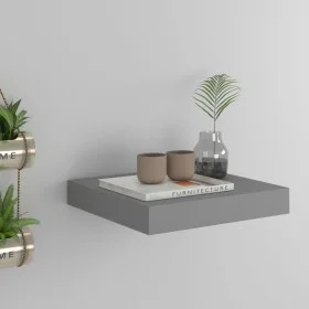 Estante flotante de pared MDF gris 23x23,5x3,8 cm de vidaXL, Estantes y estanterías - Ref: Foro24-323844, Precio: 14,21 €, De...