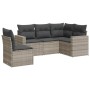 Set de sofás jardín y cojines 5 pzas ratán sintético gris claro de , Conjuntos de jardín - Ref: Foro24-3218962, Precio: 345,5...