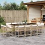 Set comedor de jardín con cojines 13 pzas ratán sintético beige de , Conjuntos de jardín - Ref: Foro24-3211582, Precio: 729,0...