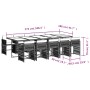 Set de comedor de jardín 11 pzas y cojines ratán sintético gris de , Conjuntos de jardín - Ref: Foro24-3211652, Precio: 713,7...