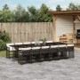 Set muebles de jardín 13 pzas y cojines ratán sintético marrón de , Conjuntos de jardín - Ref: Foro24-3211665, Precio: 898,06...