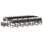 Set de muebles jardín 17 pzas con cojines ratán sintético negro de , Conjuntos de jardín - Ref: Foro24-3211542, Precio: 858,6...