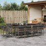Set comedor de jardín con cojines 13 pzas ratán sintético gris de , Conjuntos de jardín - Ref: Foro24-3211580, Precio: 734,01...